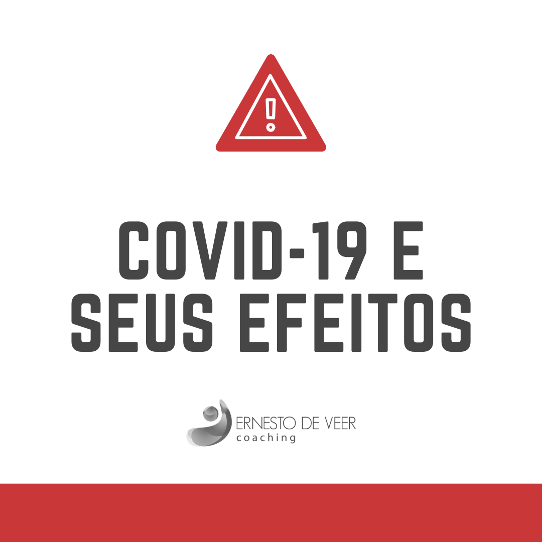 Informativo de imagem sobre a covid-19 e os seus impactos